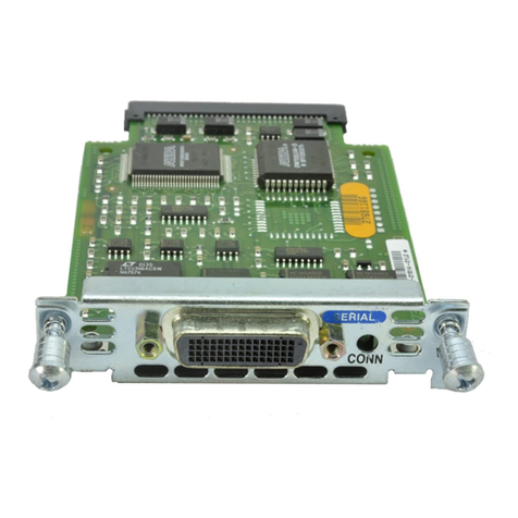 Cisco One-Port Serial WAN Interface Card Cable... Specifications Cisco One-Port Serial WAN Interface Card Cable... Specifications
