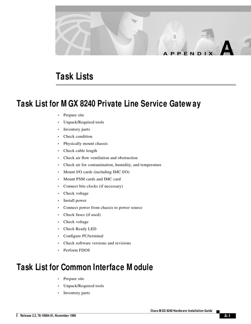 Cisco Network Device MGX 8240 User manual Cisco Network Device MGX 8240 User manual