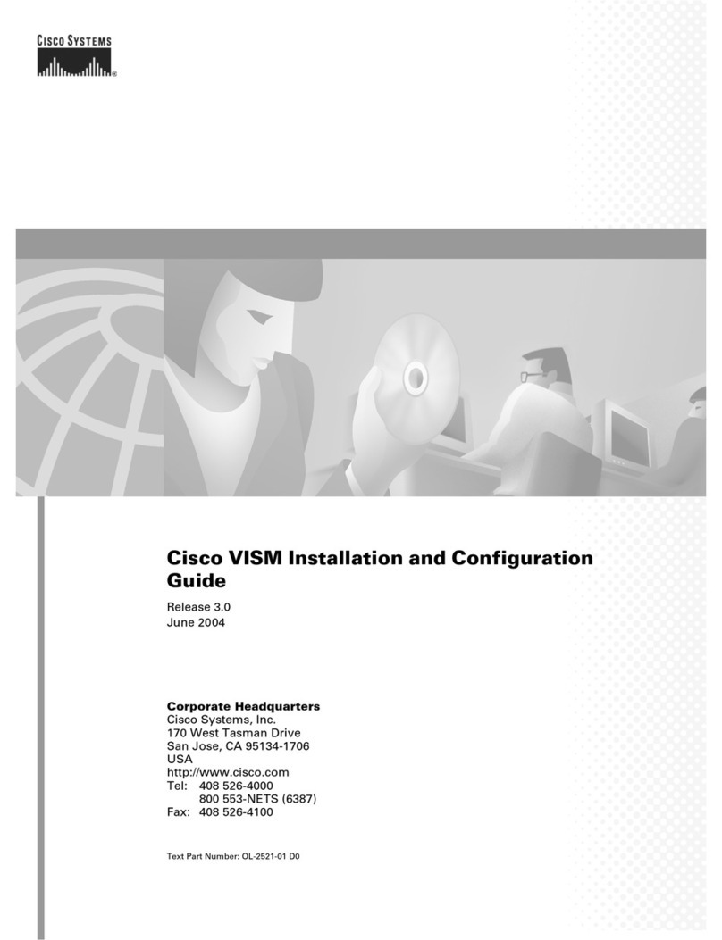 Cisco Voice Interworking Services (VISM) Operator's manual