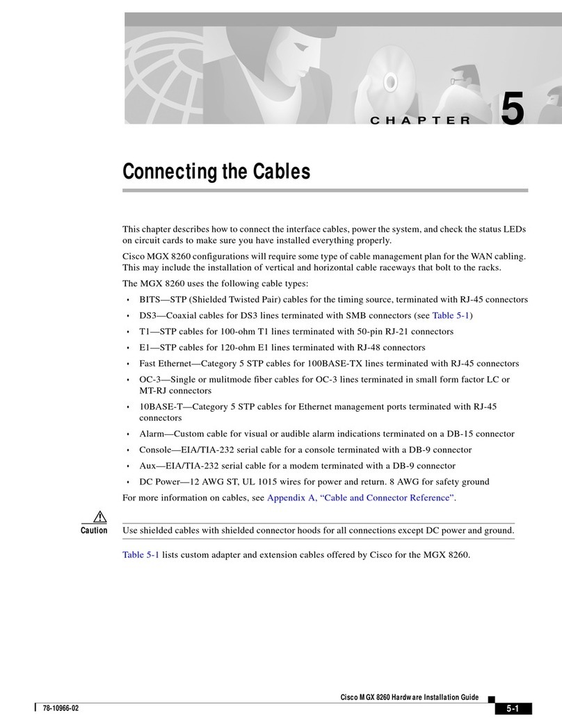 Cisco MGX 8260 Quick start guide Cisco MGX 8260 Quick start guide