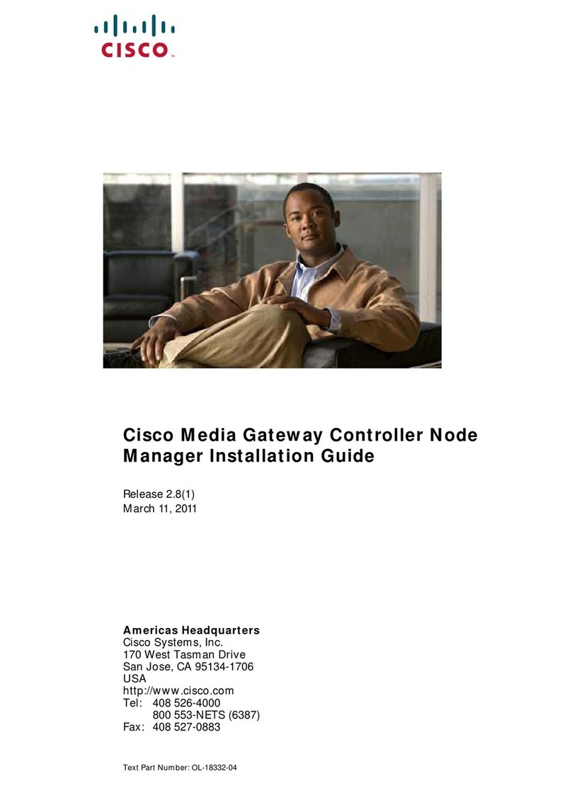 Cisco Media Gateway Controller Node Manager User manual