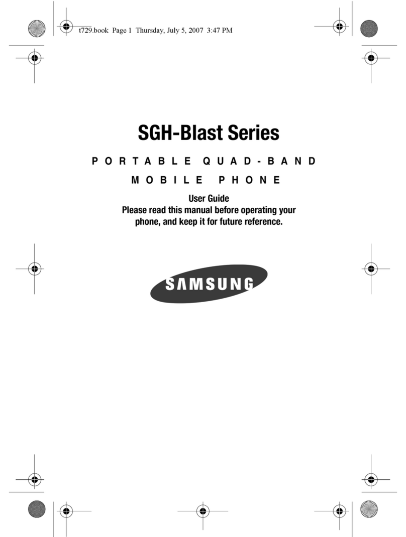 Samsung SGH-Blast Series User manual
