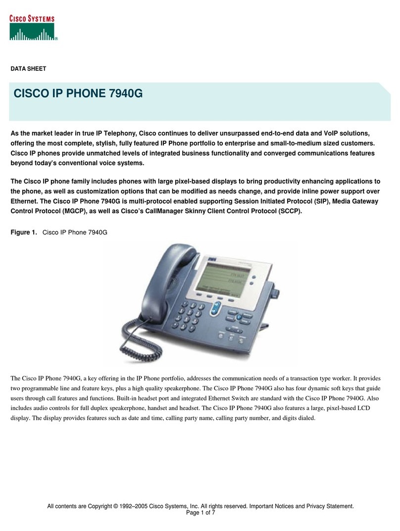 Cisco 7940G User manual