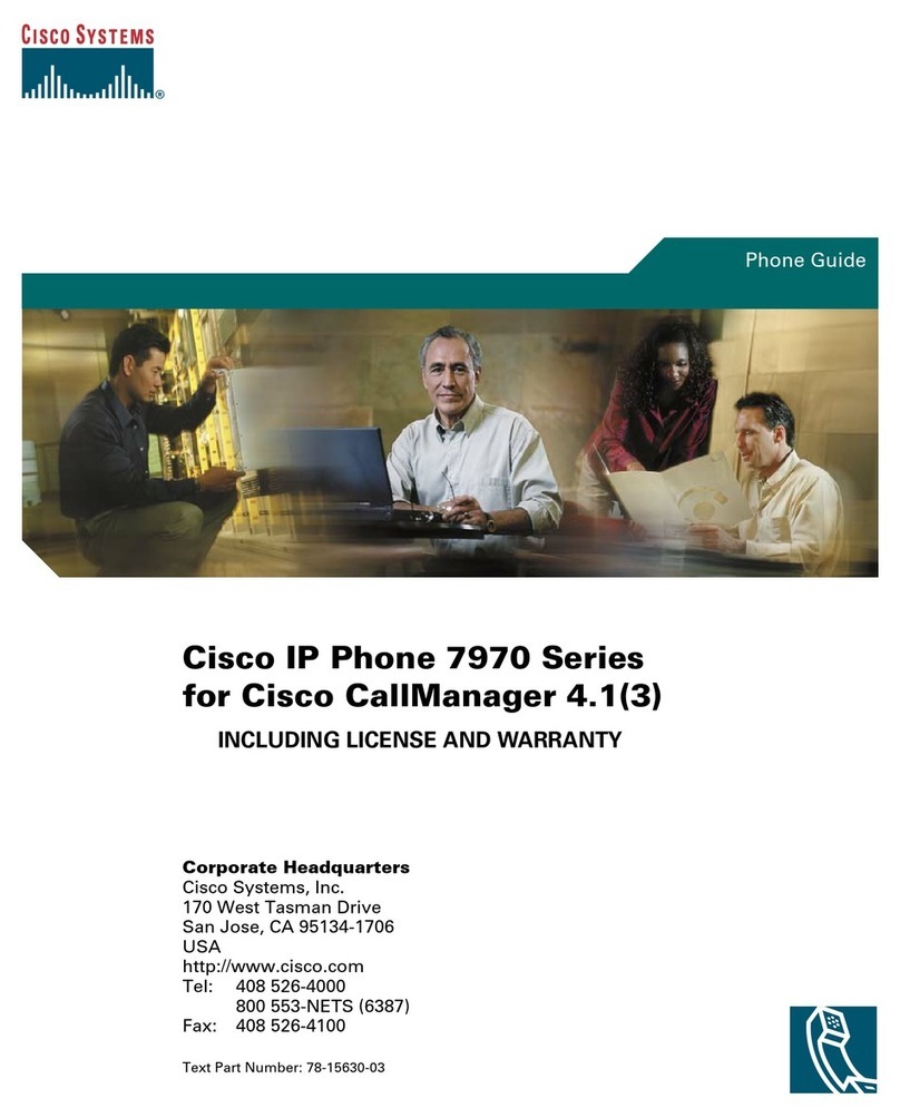 Cisco 7970 Series User manual Cisco 7970 Series User manual