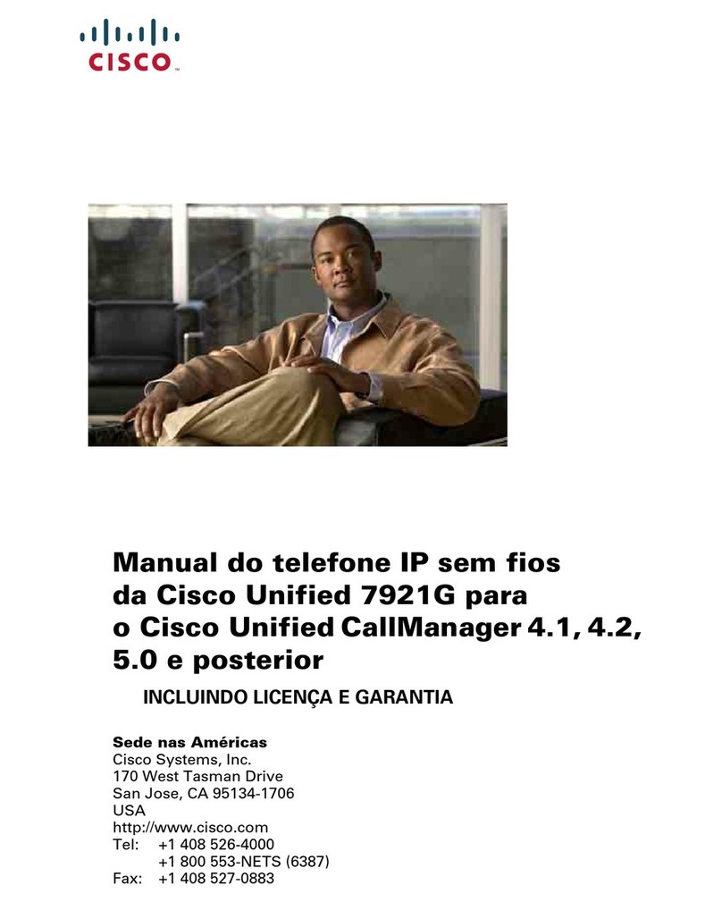 Cisco 7921G - Unified Wireless IP Phone VoIP User guide