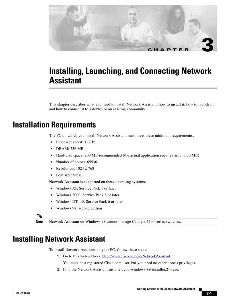 Cisco Network Assistant User manual