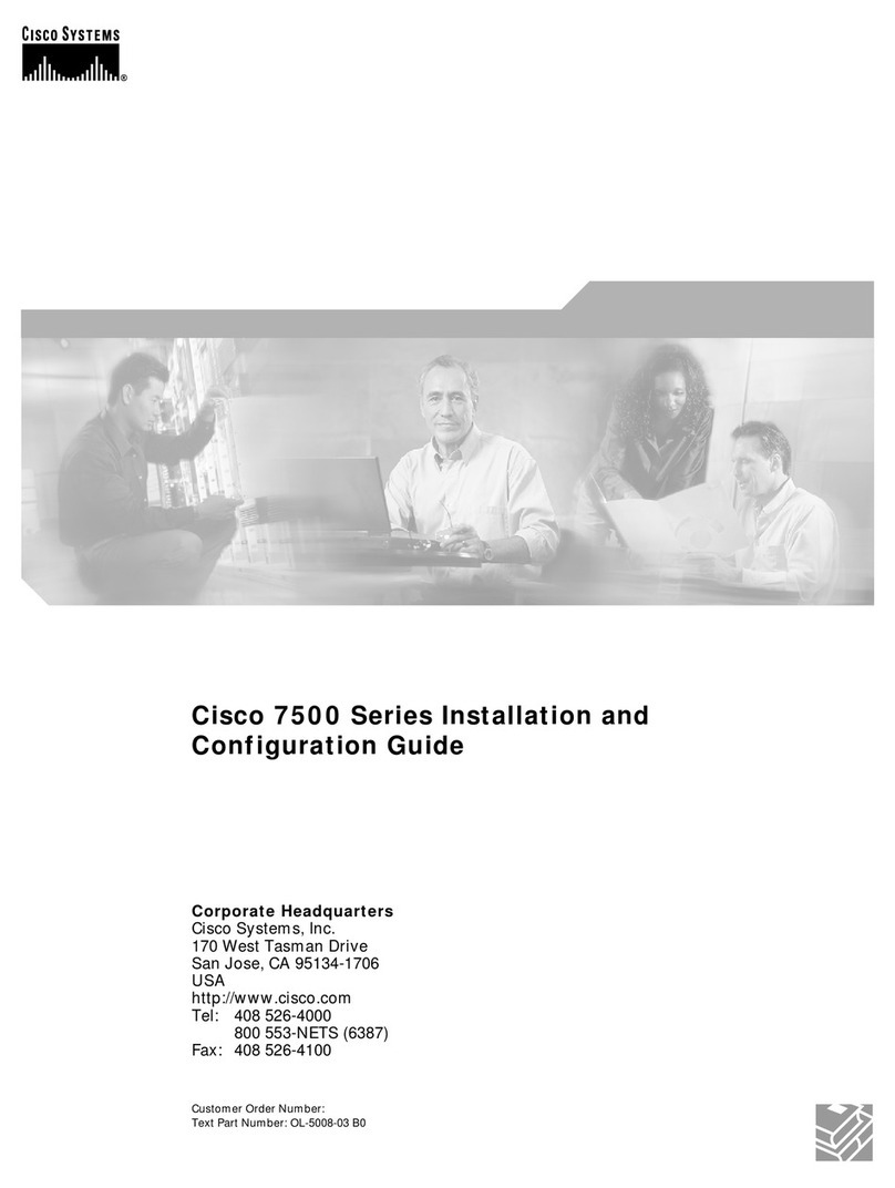 Cisco Catalyst 7500 Series User manual Cisco Catalyst 7500 Series User manual