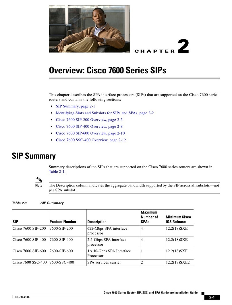 Cisco 7600 Series user manual