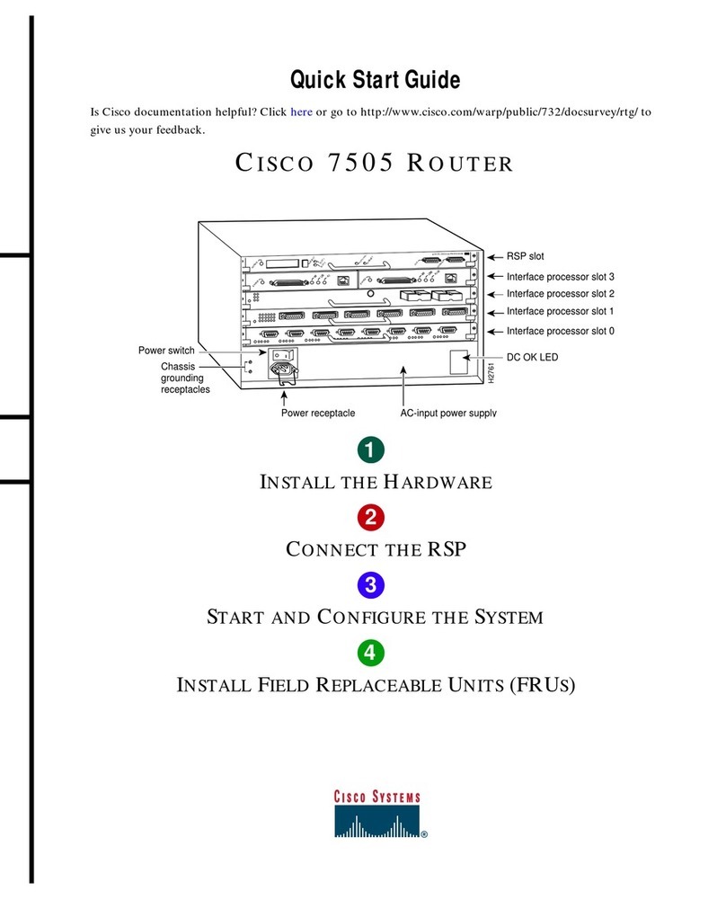 Cisco 7505 User manual