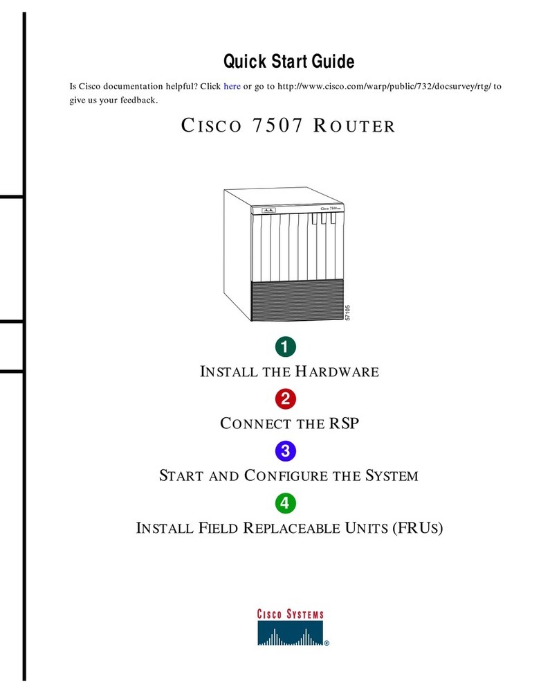 Cisco 7507 User manual