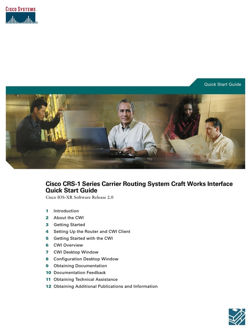 Cisco CRS-1 Series User manual