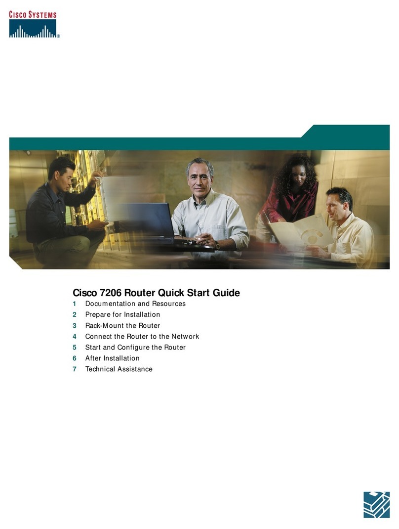 Cisco CISCO7206 quick start guide