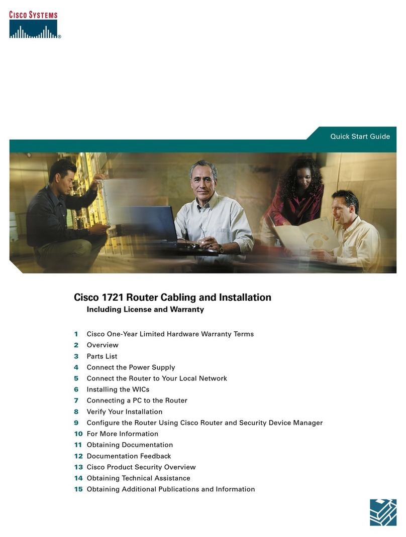 Cisco CISCO1721 User manual Cisco CISCO1721 User manual