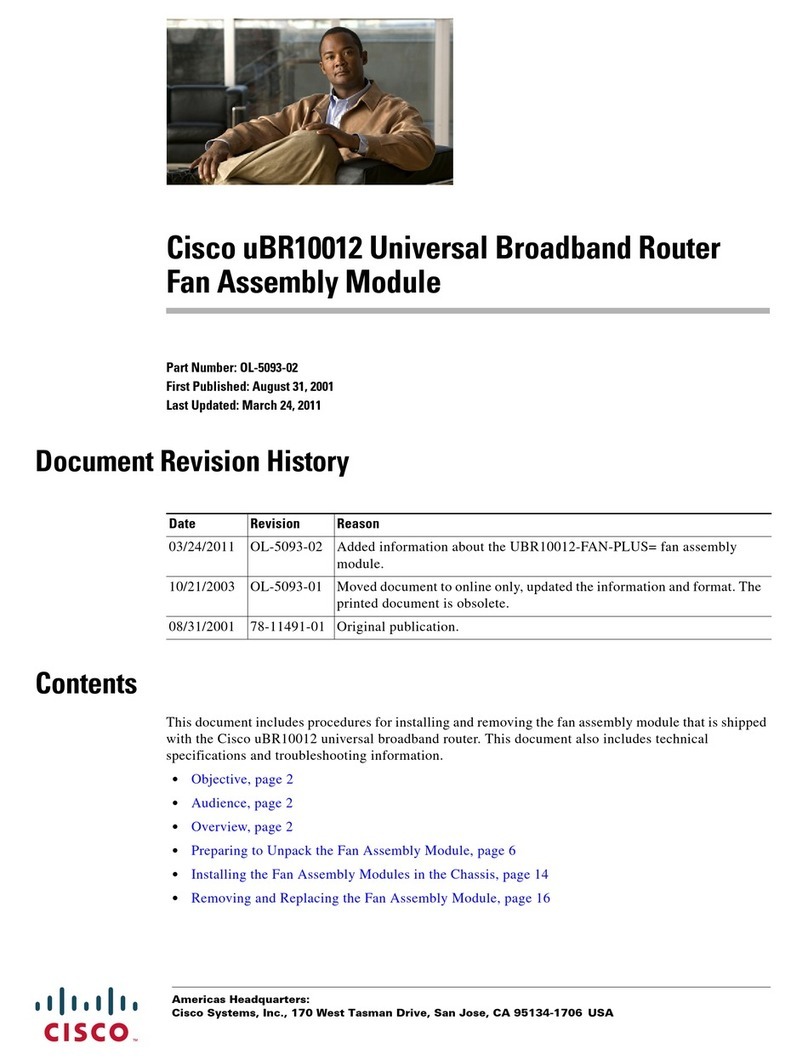 Cisco uBR10012 Universal Broadband Router... installation guide