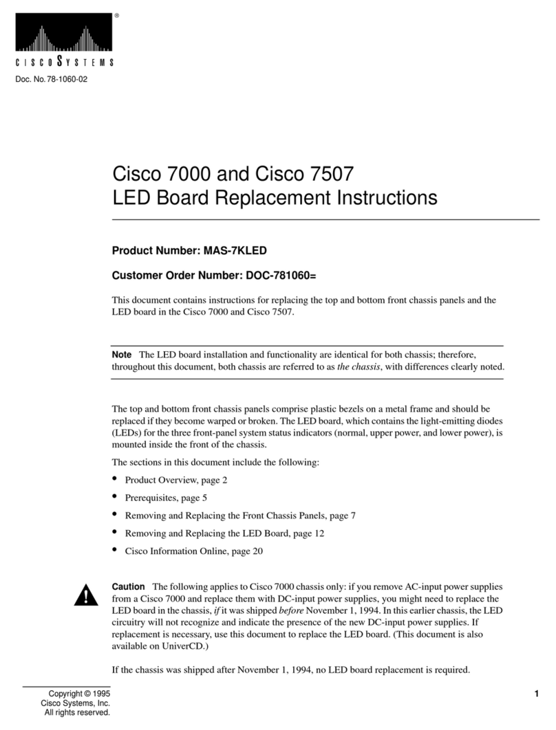 Cisco 7000 and  7507 LED Board MAS-7KLED Guide
