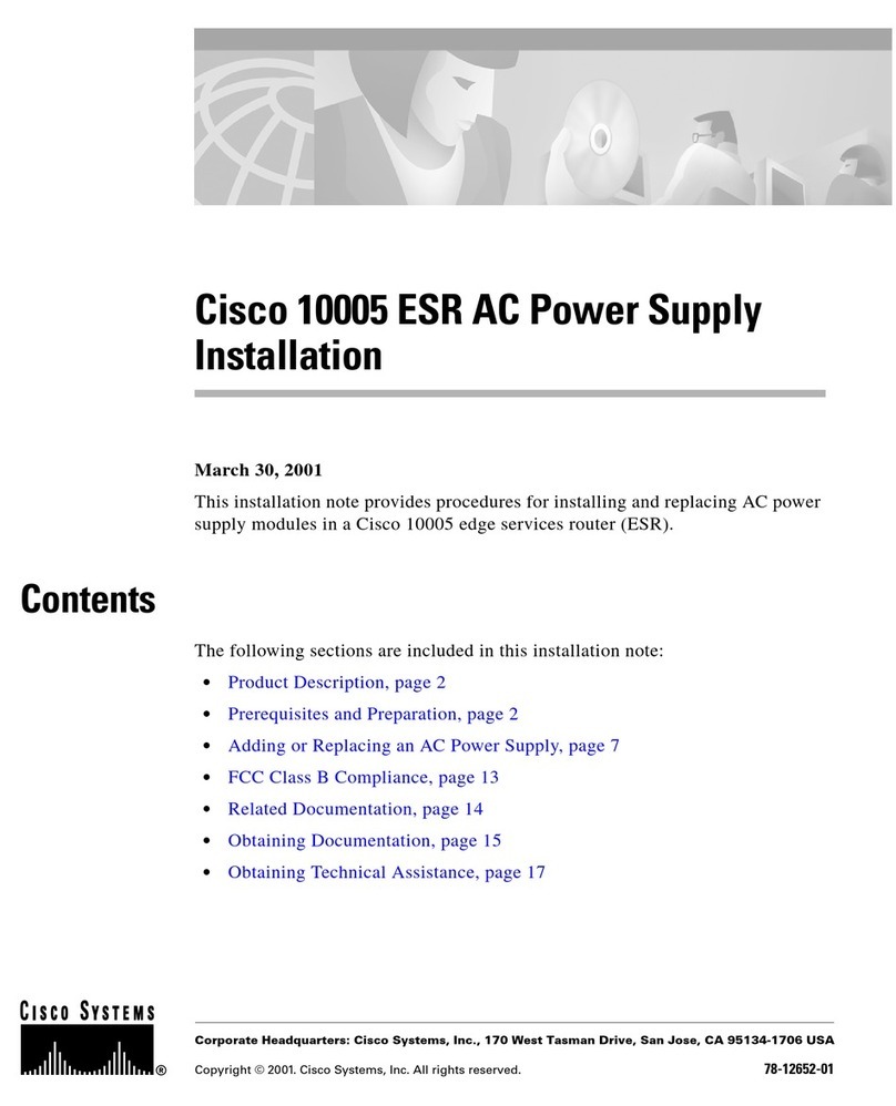Cisco 10005 User manual
