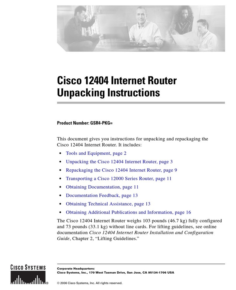 Cisco Internet Router Cisco 12404 User manual