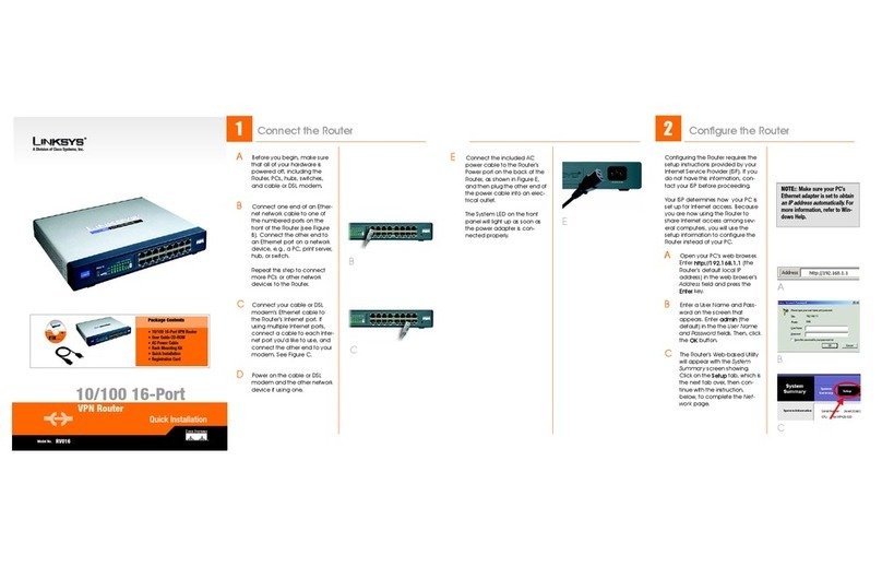 Cisco Linksys RV016 User manual
