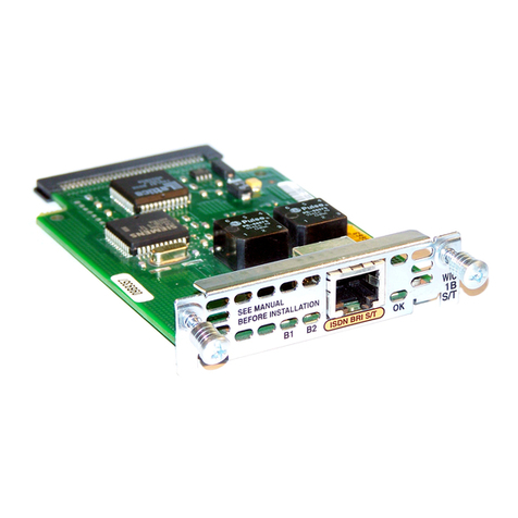 Cisco WAN Interface Cards Cable WIC-1B-U User manual
