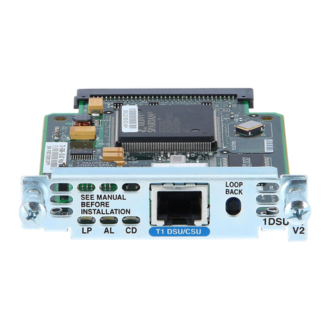 Cisco WAN Interface Card Cable WIC-1DSU-T1 User manual