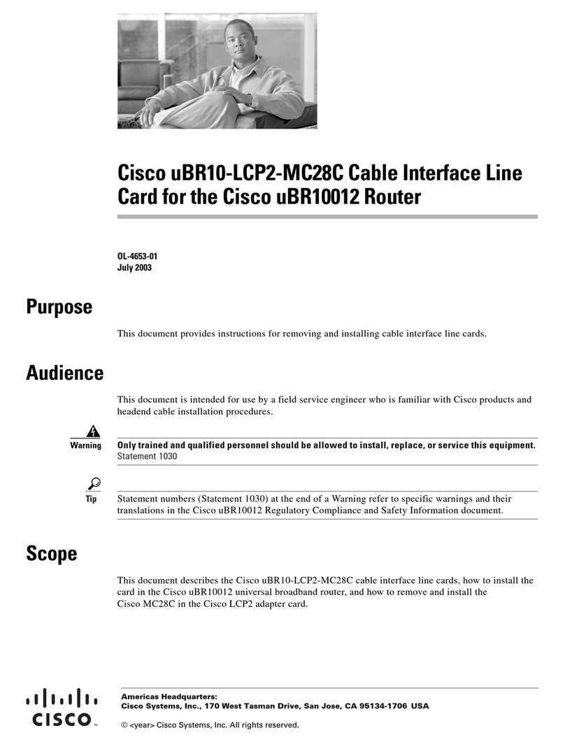 Cisco uBR10-LCP2-MC28C User manual