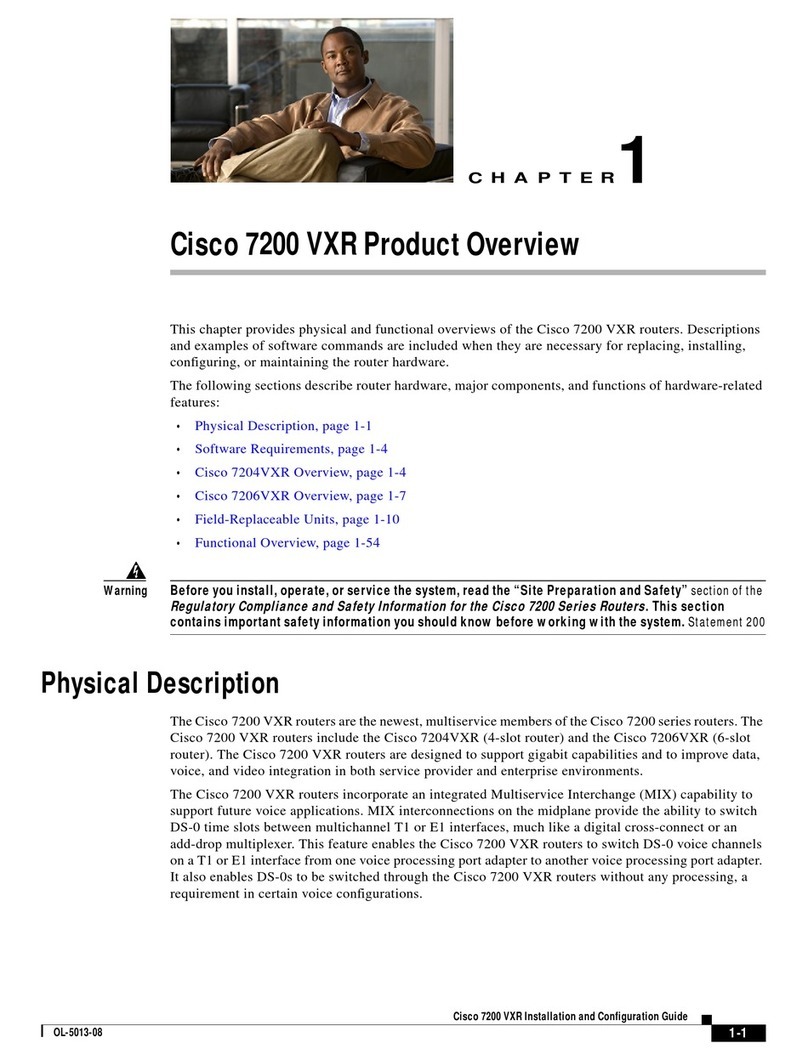 Cisco 7200 VXR Series Operating and safety instructions
