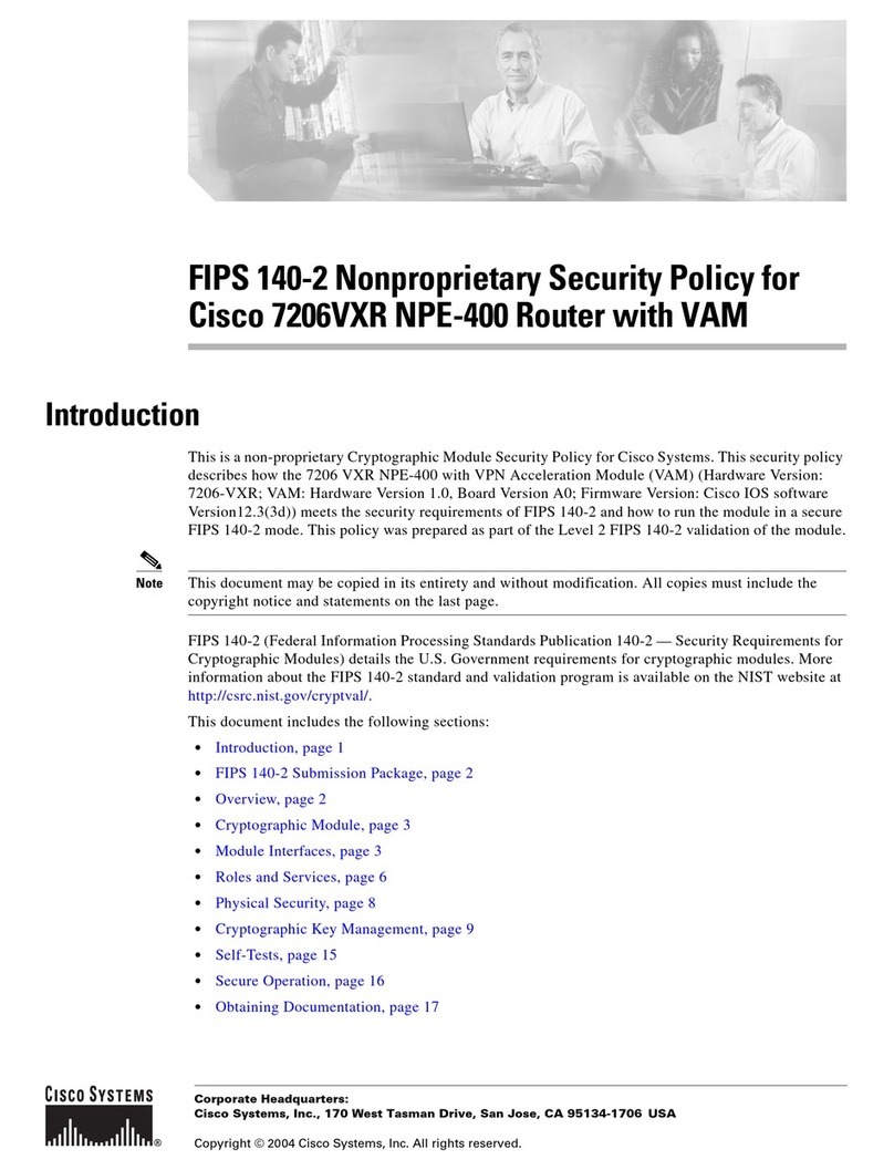 Cisco 7206VXR NPE-400 User manual