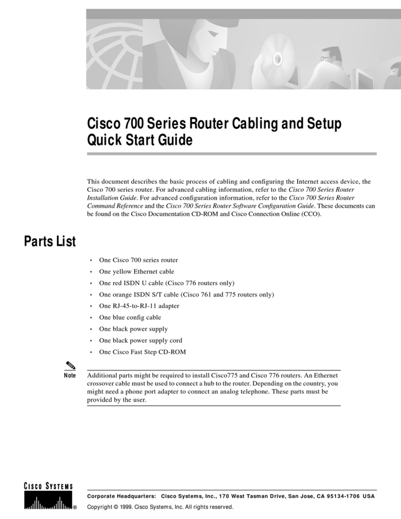 Cisco 700 series User manual