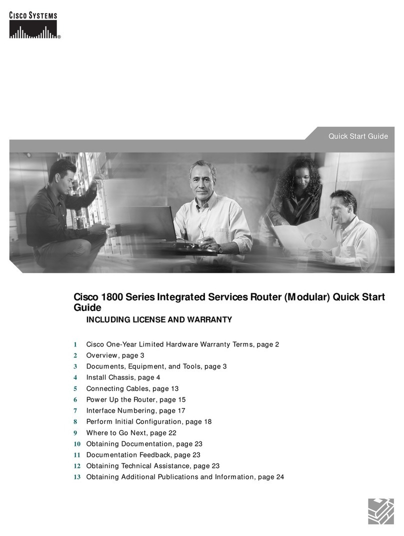 Cisco 1800 Series User manual Cisco 1800 Series User manual
