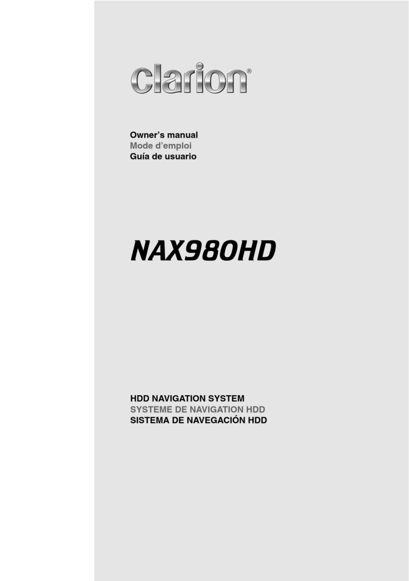 Clarion NAX980HD User manual
