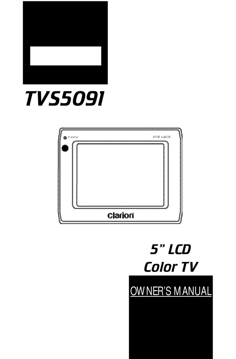 Clarion TVS5091 User manual