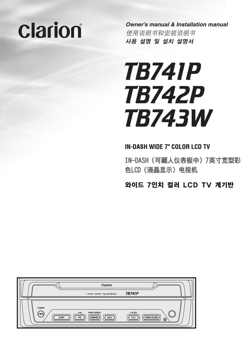 Clarion TB741P Repair manual
