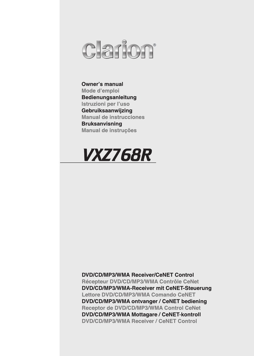 Clarion VXZ768R User manual