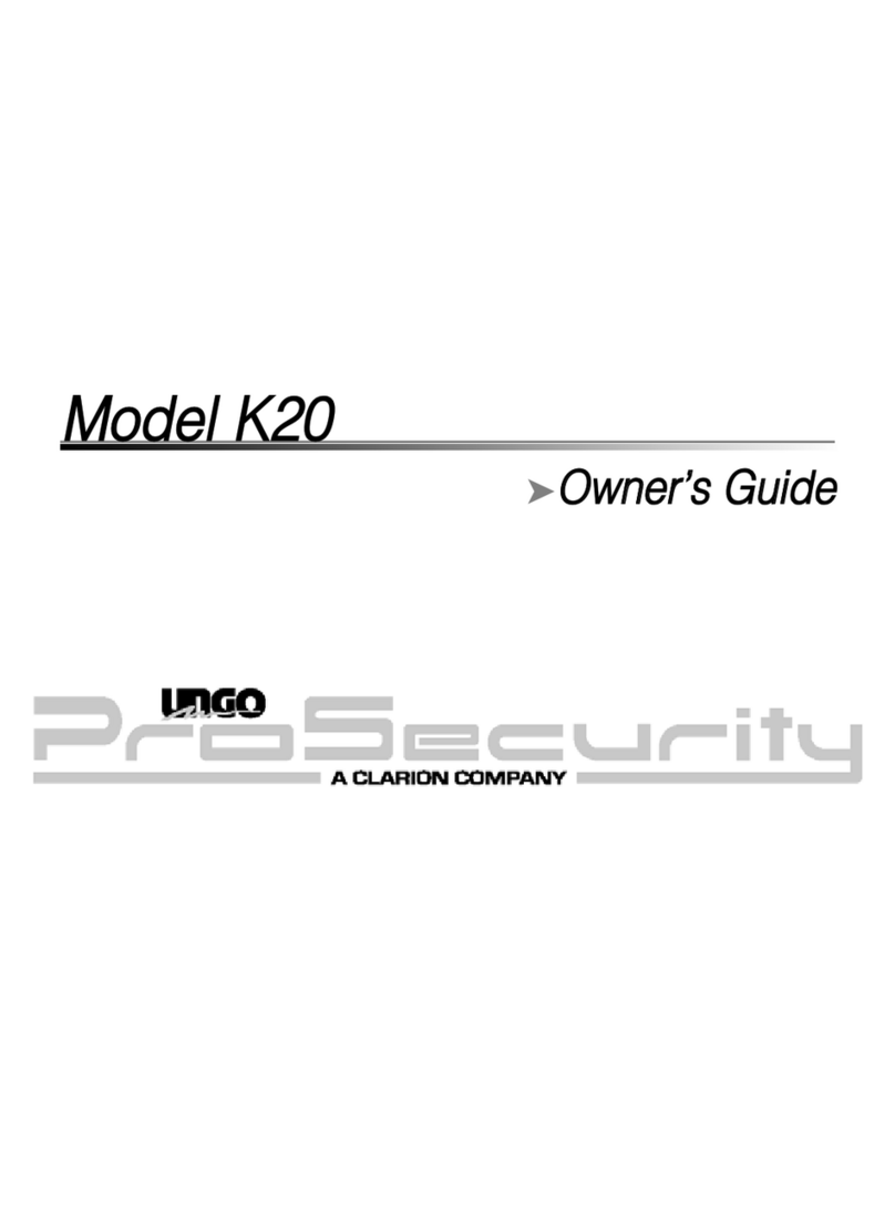 Clarion UNGO PRO SECURITY K20 owner's guide