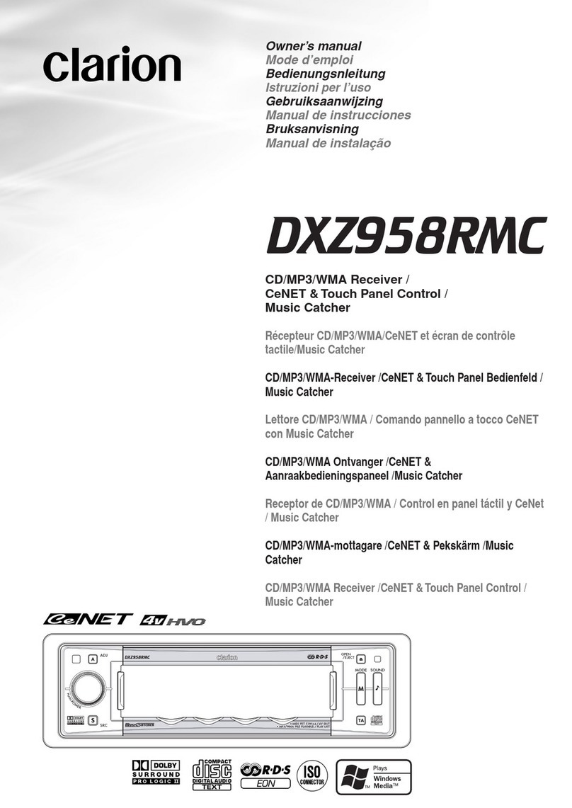 Clarion DXZ958RMC User manual