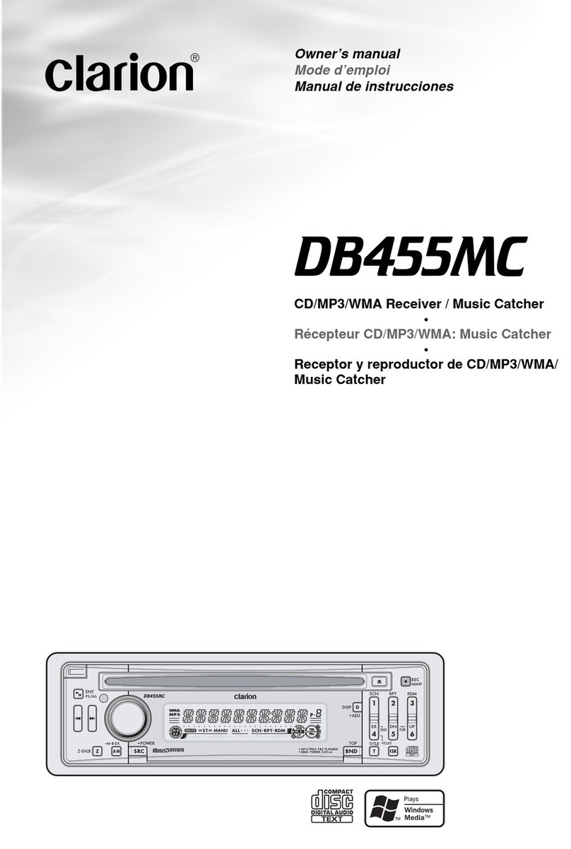 Clarion DB455MC User manual