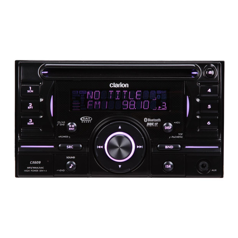 Clarion CX609 User manual