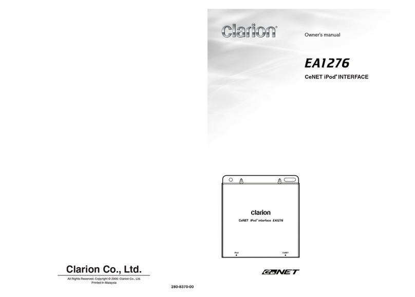 Clarion EA1276 User manual