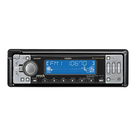 Clarion DXZ556MP Installation/wire connection guide