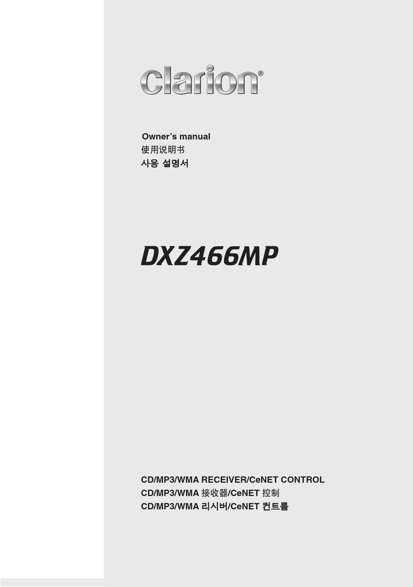 Clarion DXZ466MP User manual