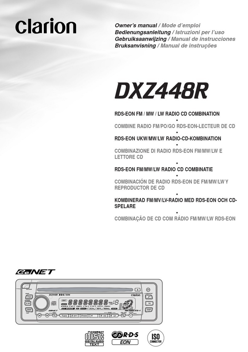 Clarion DXZ448R User manual