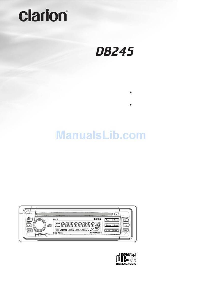 Clarion DB346MP User manual