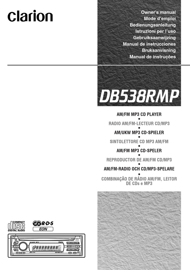 Clarion DB538RMP User manual