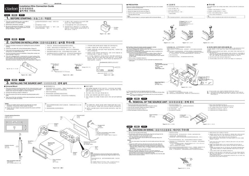 Clarion VXZ766 Instruction Manual