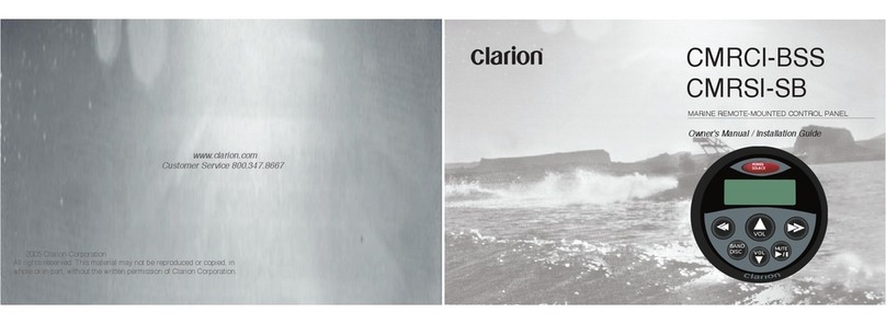 Clarion CMRC1-BSS Quick start guide