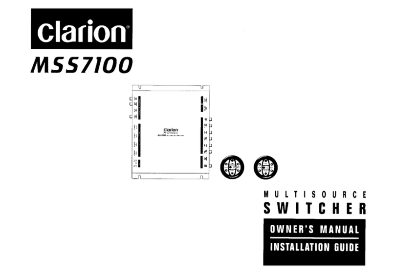 Clarion MSS7100 Repair manual