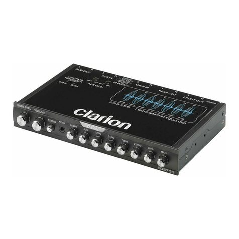 Clarion EQS744 User manual