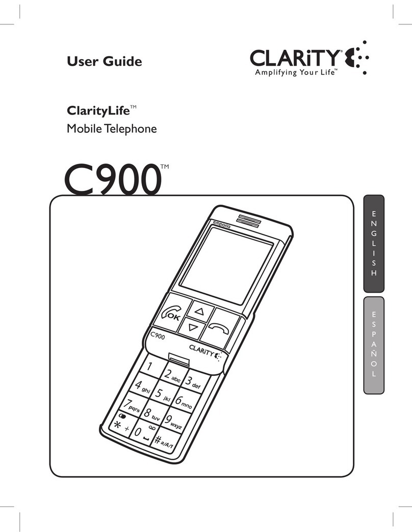 Clarity ClarityLife C900 User manual Clarity ClarityLife C900 User manual