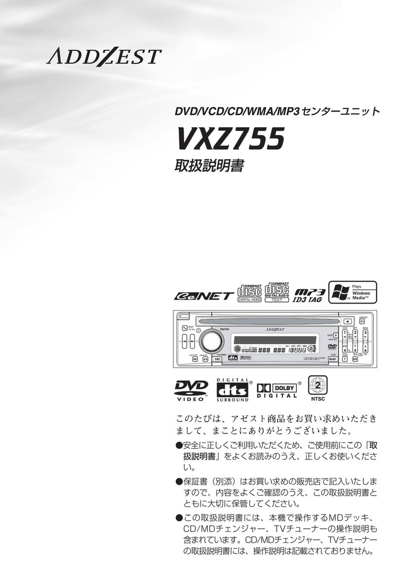 Clarion Addzest VXZ755 User manual