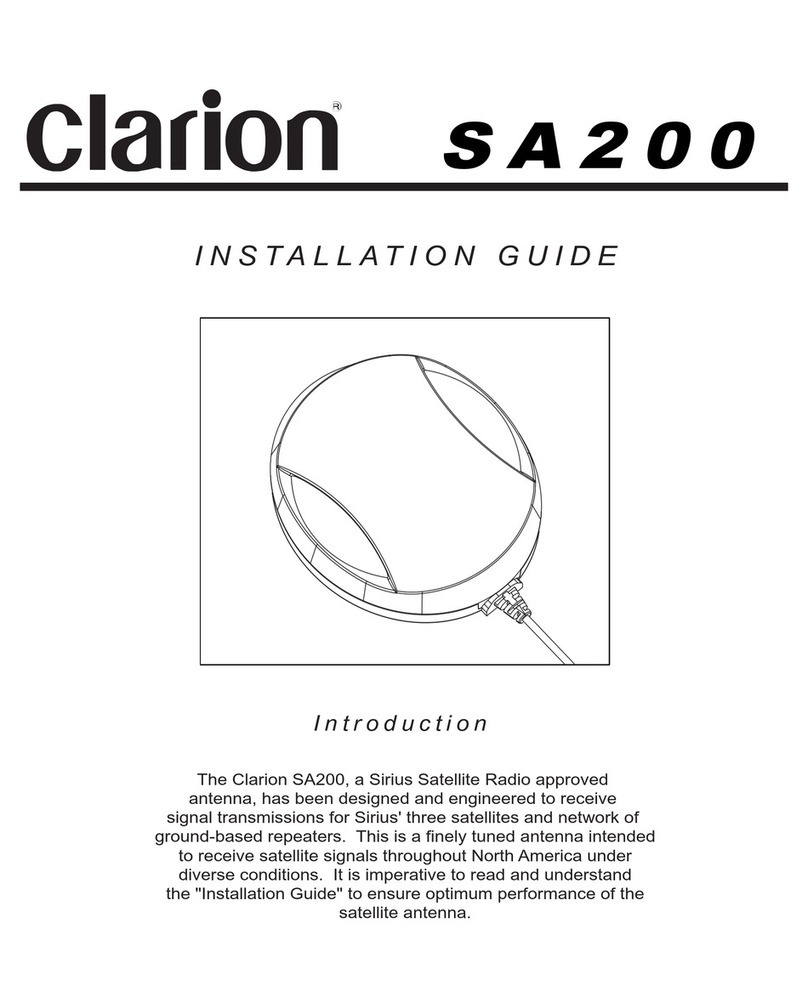 Clarion SA200 User manual